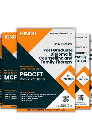 IGNOU PGDCFT Study Materials & Books Combo (MCFT 1 MCFT 2 MCFT 3 MCFT 4 MCFT 5) 5th Edition