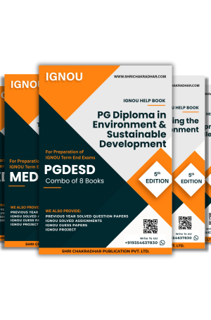 IGNOU PGDESD Study Materials & Books Combo (MED 1 MED 2 MED 3 MED 4 MED 5 MED 6 MED 7 MED 8)