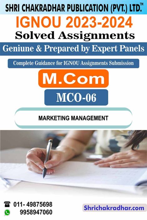 IGNOU MCO 6 Solved Assignment 2023-24