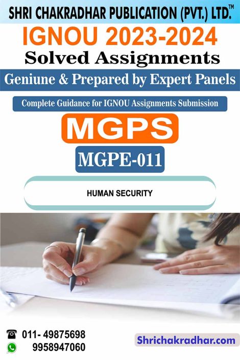 IGNOU MGPE 11 Solved Assignment 2023-24