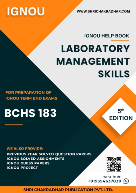 IGNOU BCHS 183 Study Material & Book (BSCG Skill Enhancement Courses)