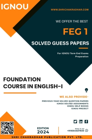 IGNOU FEG 1 Guess Paper Solved PDF (BCOM)