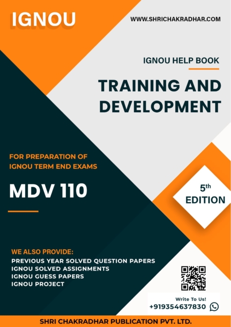 IGNOU MDV 110 Study Material & Book (MADVS 2nd Year)