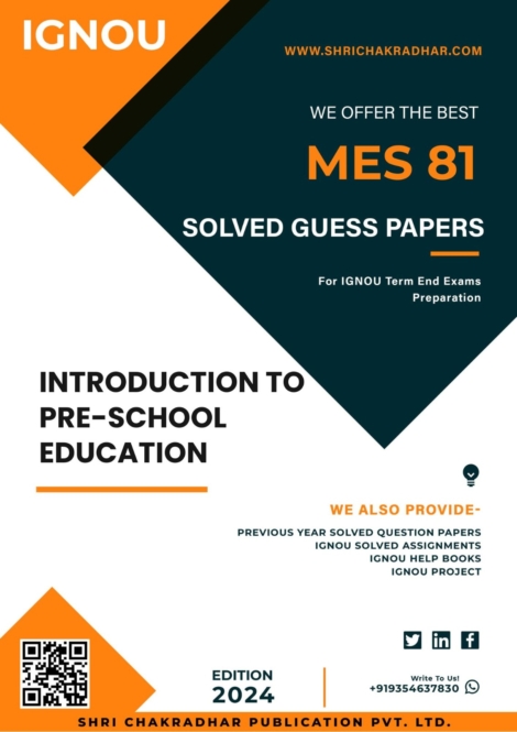 IGNOU MES 81 Guess Paper Solved PDF (PGDPPED)