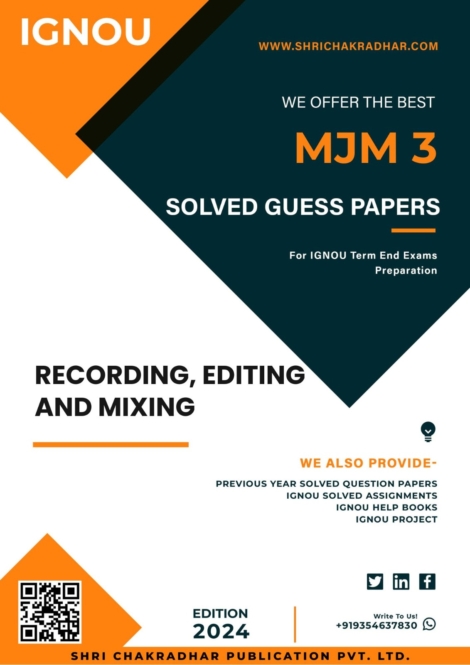 IGNOU MJM 3 Guess Paper Solved PDF (PGDAPP)