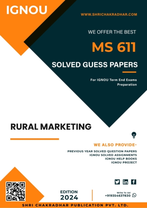 IGNOU MS 611 Guess Paper Solved PDF (MBA New Syllabus)