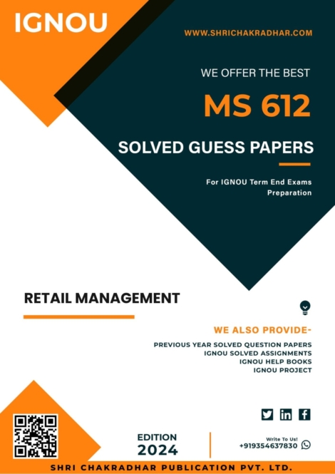 IGNOU MS 612 Guess Paper Solved PDF (MBA)