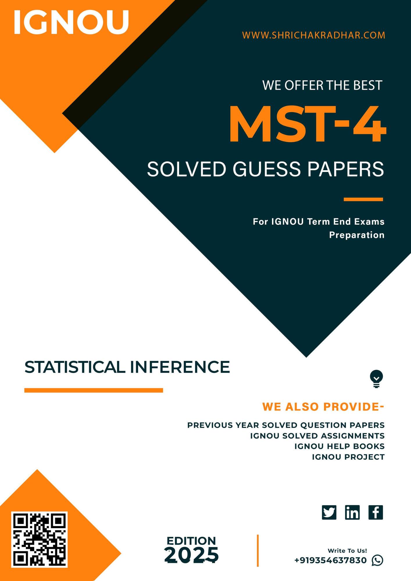 IGNOU MST 4 Guess Paper Solved PDF (PGDAST)