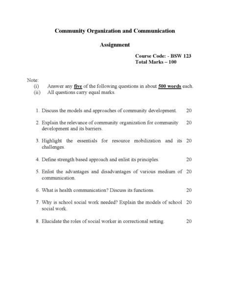 IGNOU BSW 123 Solved Assignment 2023-24 - Image 2