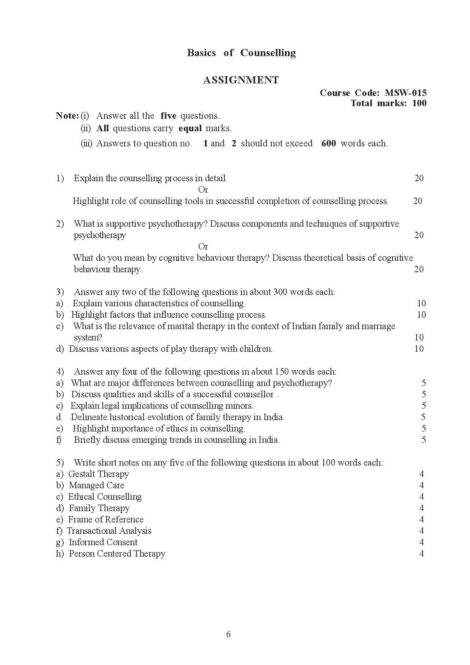 IGNOU MSW 15 Solved Assignment 2023-24 - Image 2