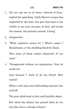 IGNOU BEGC 102 Previous Years Solved Question Papers (June 2023) (BAEGH)