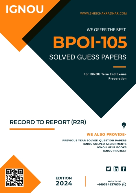 IGNOU BPOI 105 Guess Paper Solved PDF (DBPOFA)