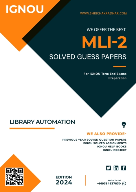 IGNOU MLI 2 Guess Paper Solved PDF (PGDLAN)