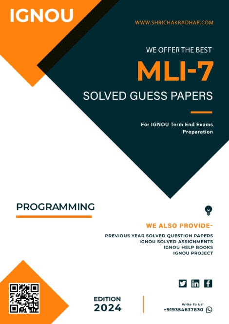 IGNOU MLI 7 Guess Paper Solved PDF (PGDLAN)