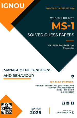 IGNOU MS 1 Guess Paper Solved PDF (MBA B&F)