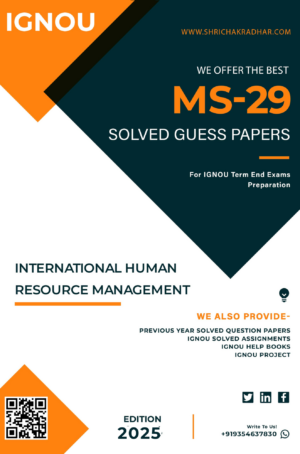 IGNOU MS 29 Guess Paper Solved PDF (MBA)