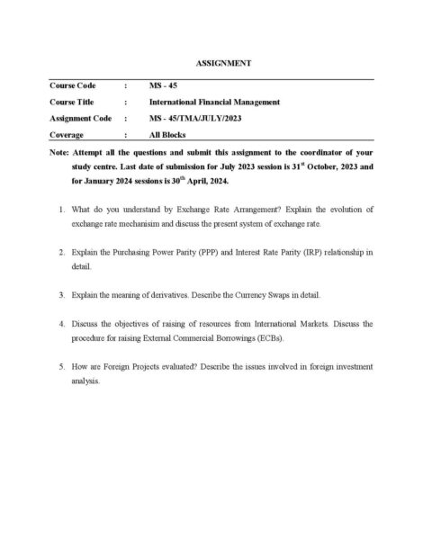 IGNOU MS 45 Solved Assignment 2023-24 - Image 2