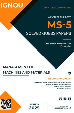 IGNOU MS 5 Guess Paper Solved PDF (MBA B&F)
