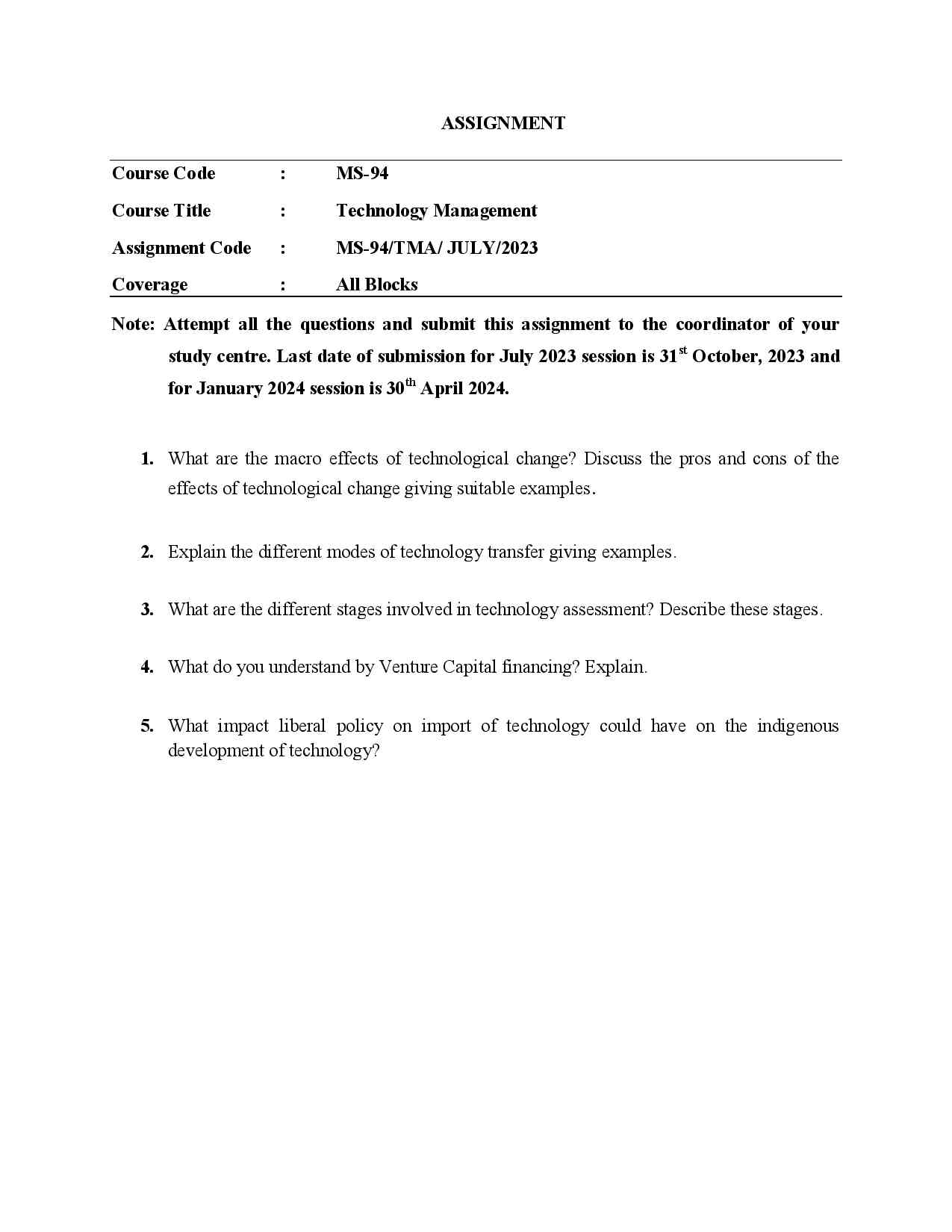 IGNOU MS 94 Solved Assignment 2023-24 - Image 2