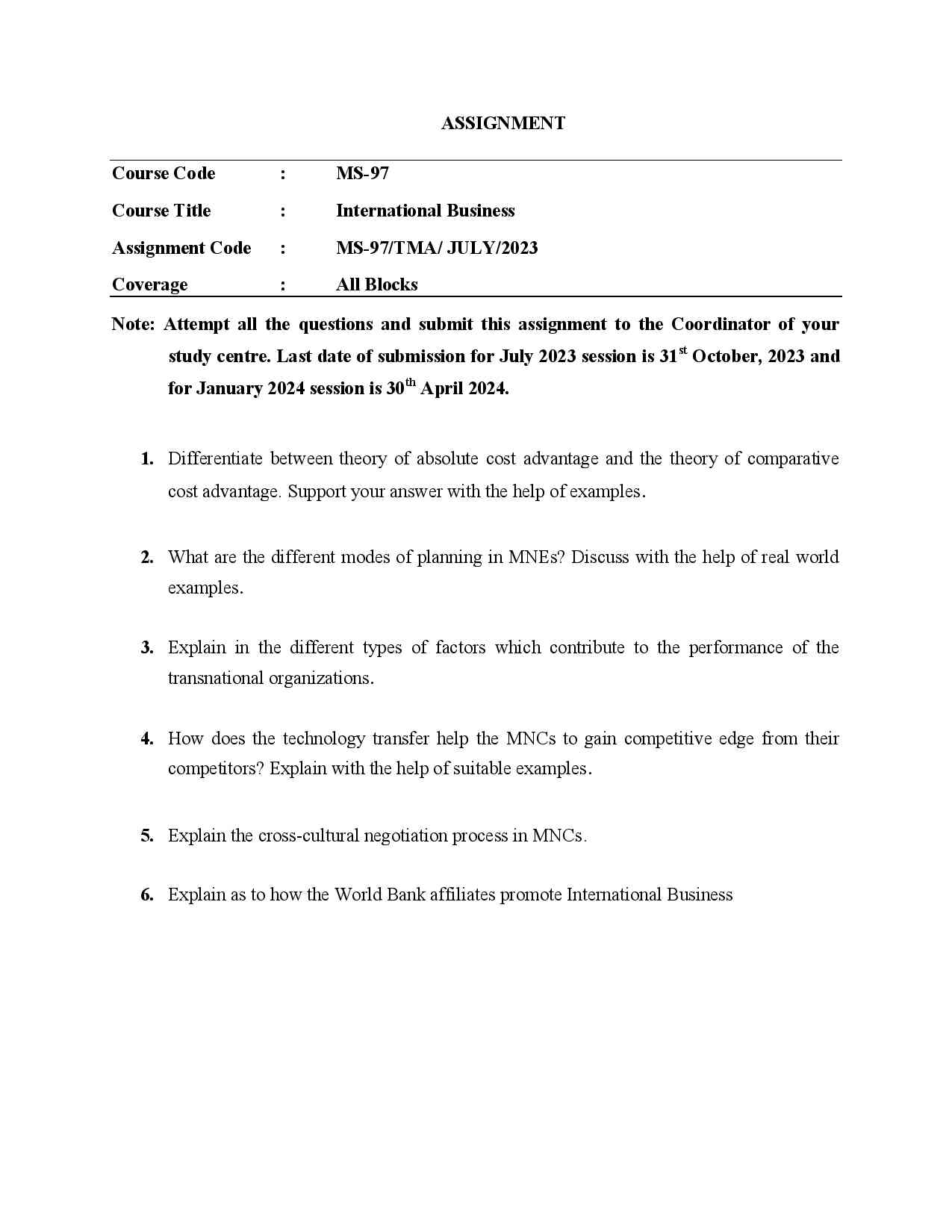 IGNOU MS 97 Solved Assignment 2023-24 - Image 2