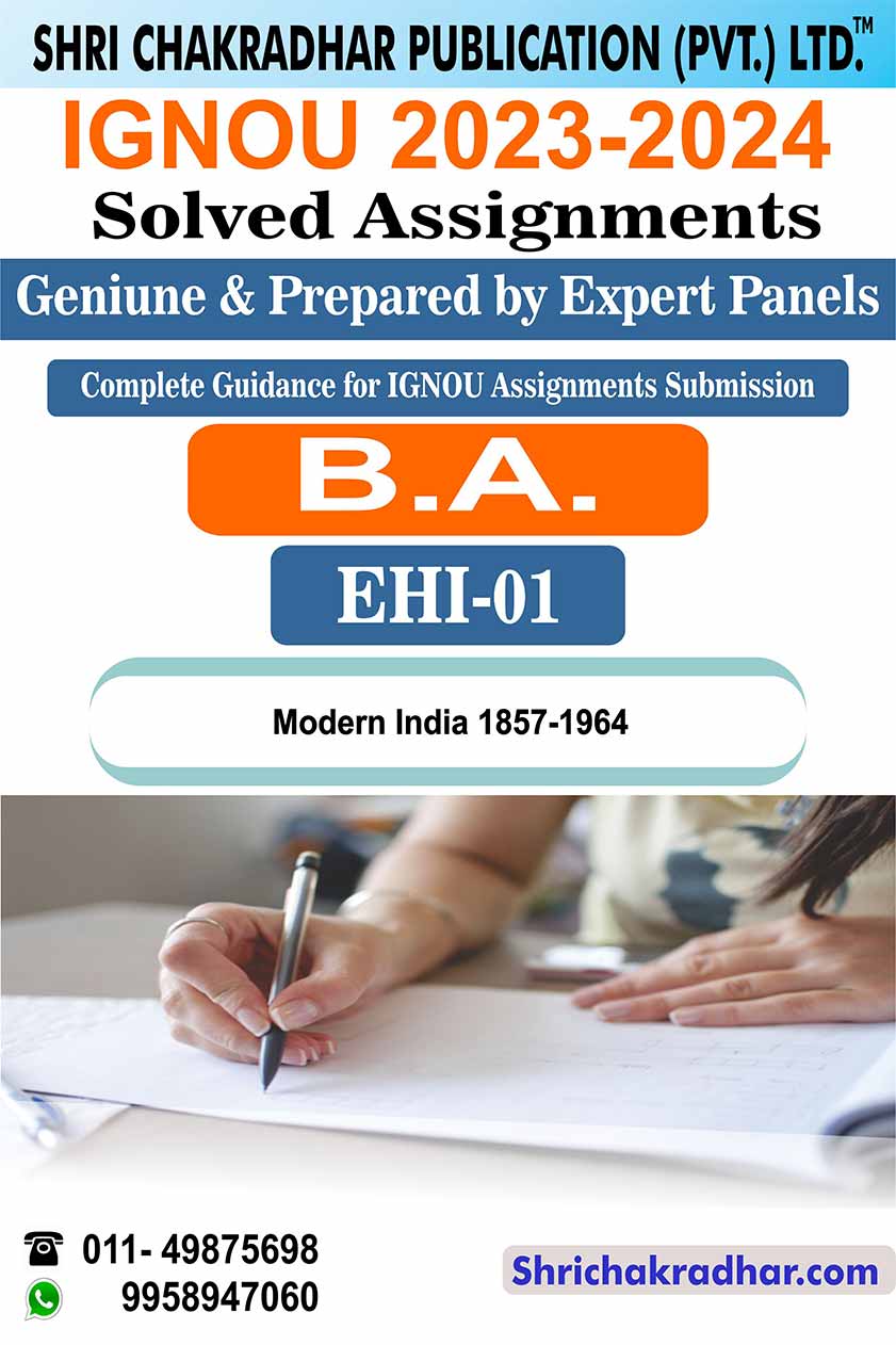 IGNOU EHI 1 Solved Assignment 2023-24