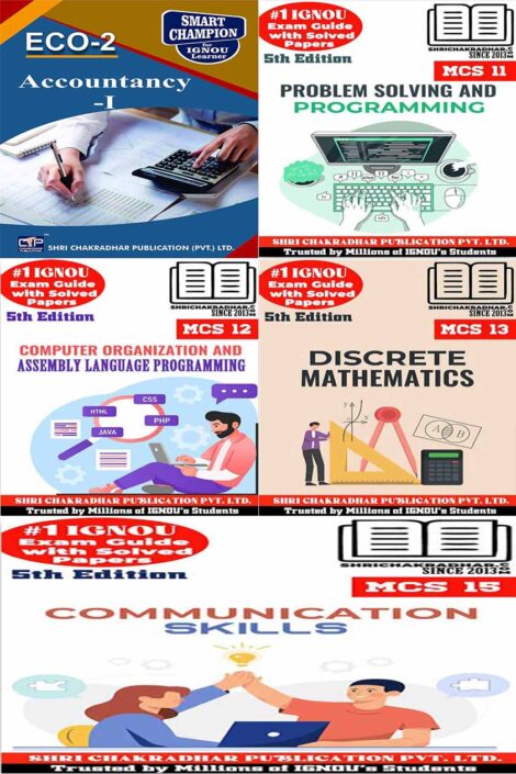 IGNOU BCAOL 2nd Semester Study Material & Book Combo (ECO 2 MCS 11 MCS 12 MCS 13 MCS 15)