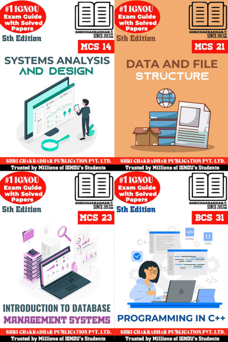 IGNOU BCAOL 3rd Semester Study Material & Book Combo (MCS 14 MCS 21 MCS 23 BCS 31)