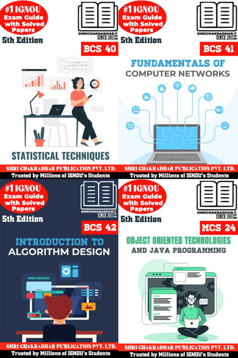 IGNOU BCAOL 4th Semester Study Material & Book Combo (BCS 40 BCS 41 BCS 42 MCS 24)