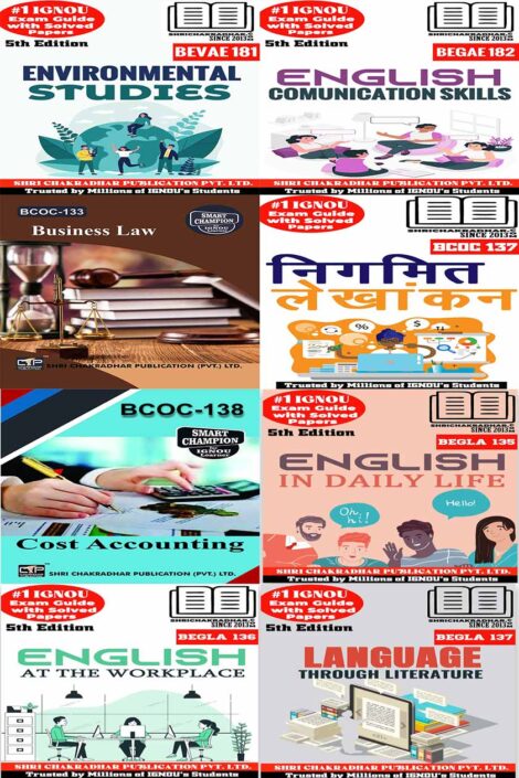 IGNOU BCOMOL 2nd Year Study Material & Book Combo (BEVAE 181 BEGAE 182 BCOC 133 BCOC 137 BCOC 138 BEGLA 135 BEGLA 136 BEGLA 137)