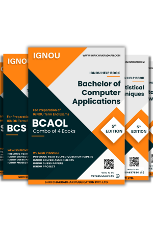 IGNOU BCAOL 4th Semester Study Material & Book Combo (BCS 40 BCS 41 BCS 42 MCS 24)