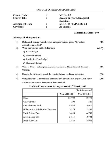 IGNOU MCO 5 Solved Assignment 2023-24 - Image 2