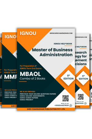 IGNOU MBAOL 3rd Semester Study Material & Book Combo (MMPC 15 MMPC 16)