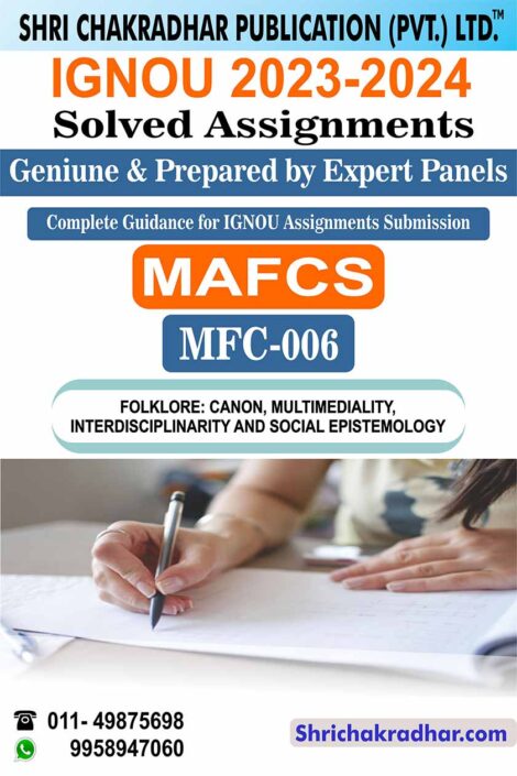 IGNOU MFC 6 Solved Assignment 2023-24