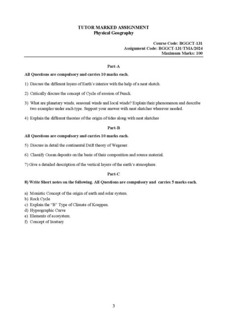 IGNOU BGGCT 131 Solved Assignment 2024 - Image 2