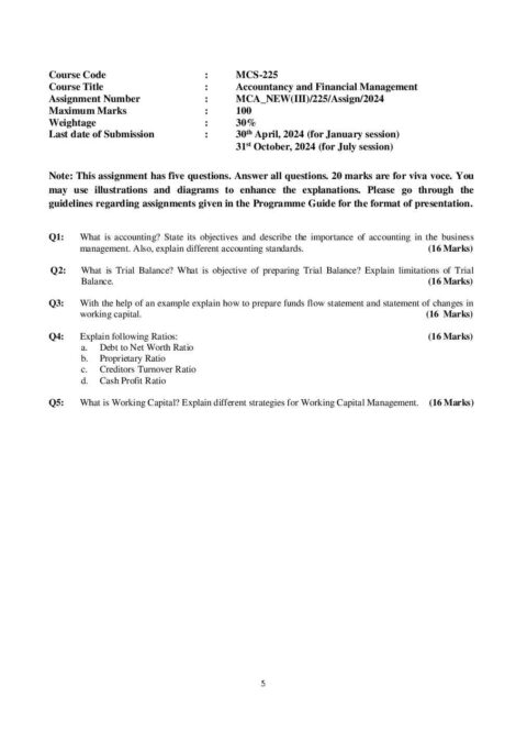 IGNOU MCS 225 Solved Assignment 2024 - Image 2