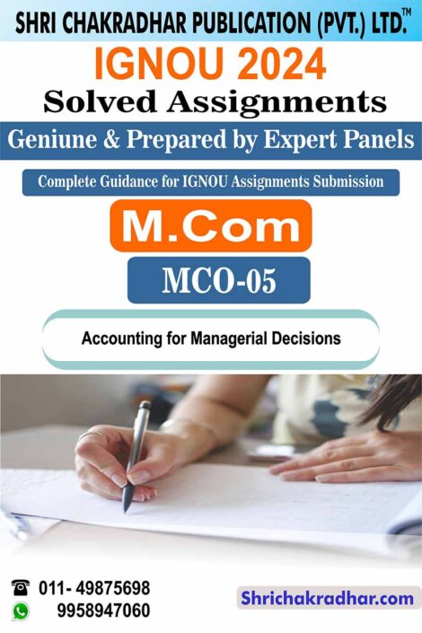 IGNOU MCO 5 Solved Assignment 2024