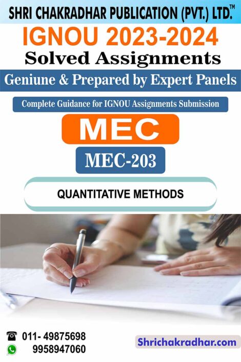 IGNOU MEC 203 Solved Assignment 2023-24