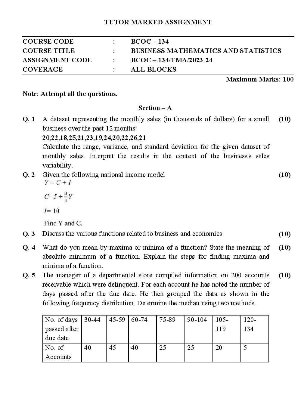 IGNOU BCOC 134 Solved Assignment 2023-24 - Image 2
