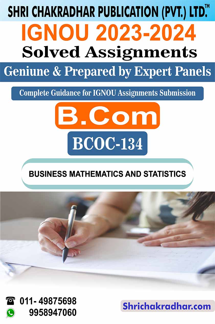 IGNOU BCOC 134 Solved Assignment 2023-24