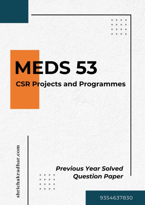 IGNOU MEDS 53 Previous Years Solved Question Papers (June 2023) (MACSR)