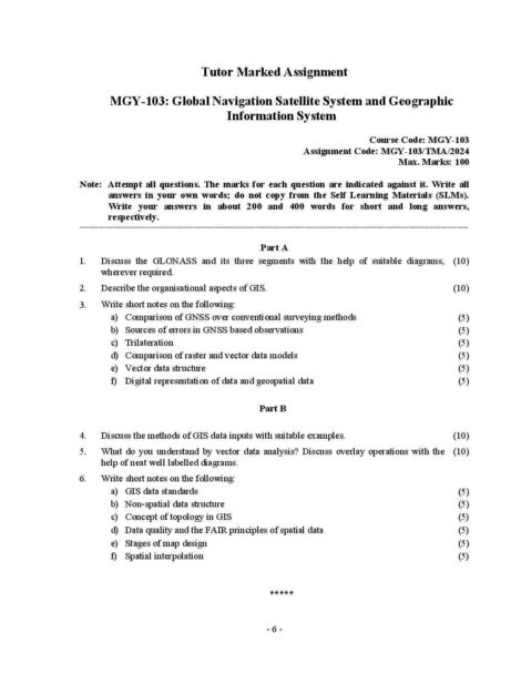 IGNOU MGY 103 Solved Assignment 2024 - Image 2