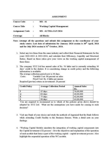 IGNOU MS 41 Solved Assignment 2024 - Image 2