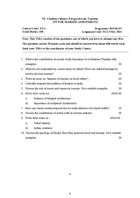 IGNOU TS 4 Solved Assignment 2024 - Image 2