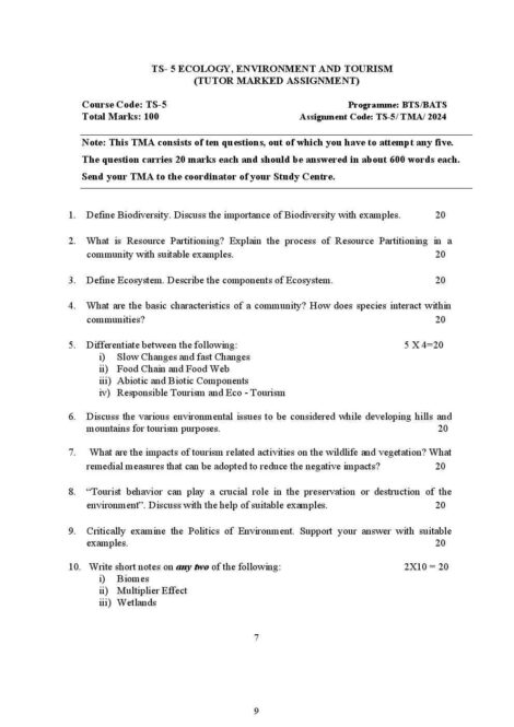 IGNOU TS 5 Solved Assignment 2024 - Image 2