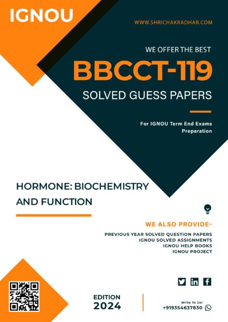 IGNOU BBCCT 119 Guess Paper Solved PDF (BSCBCH)