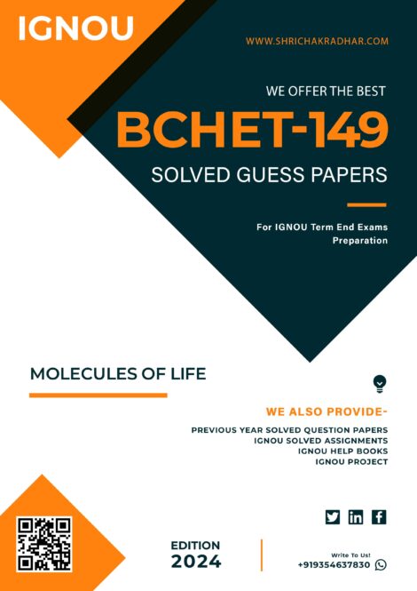 IGNOU BCHET 149 Guess Paper Solved PDF (BSCG Chemistry)