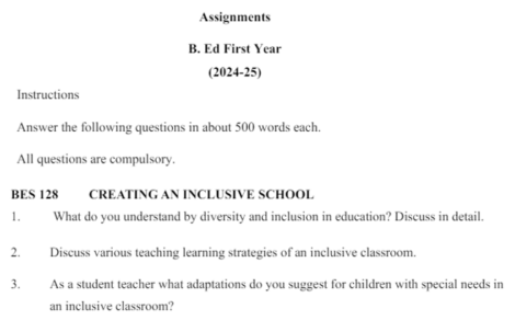 IGNOU BES 128 Solved Assignment 2024-25 - Image 2