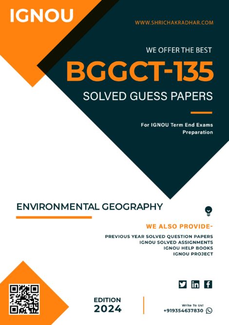 IGNOU BGGCT 135 Guess Paper Solved PDF (BSCG Geography)