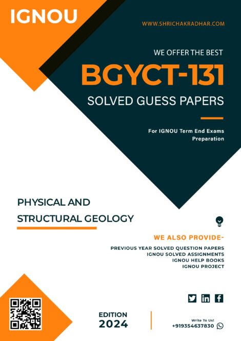 IGNOU BGYCT 131 Guess Paper Solved PDF (BSCG Geology)