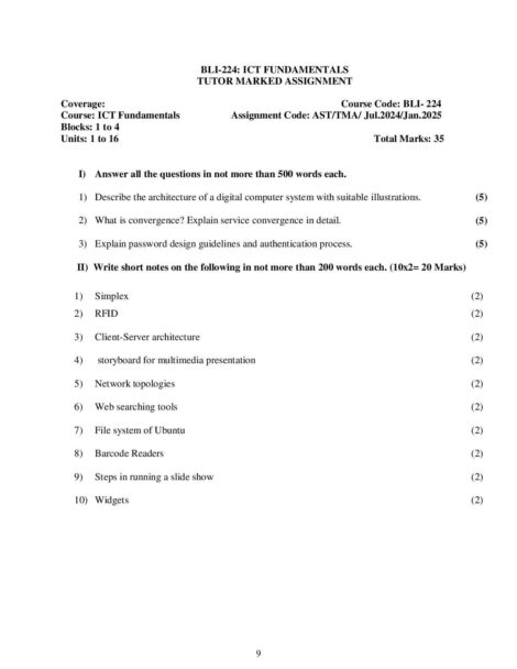 IGNOU BLI 224 Solved Assignment 2024-25 - Image 2